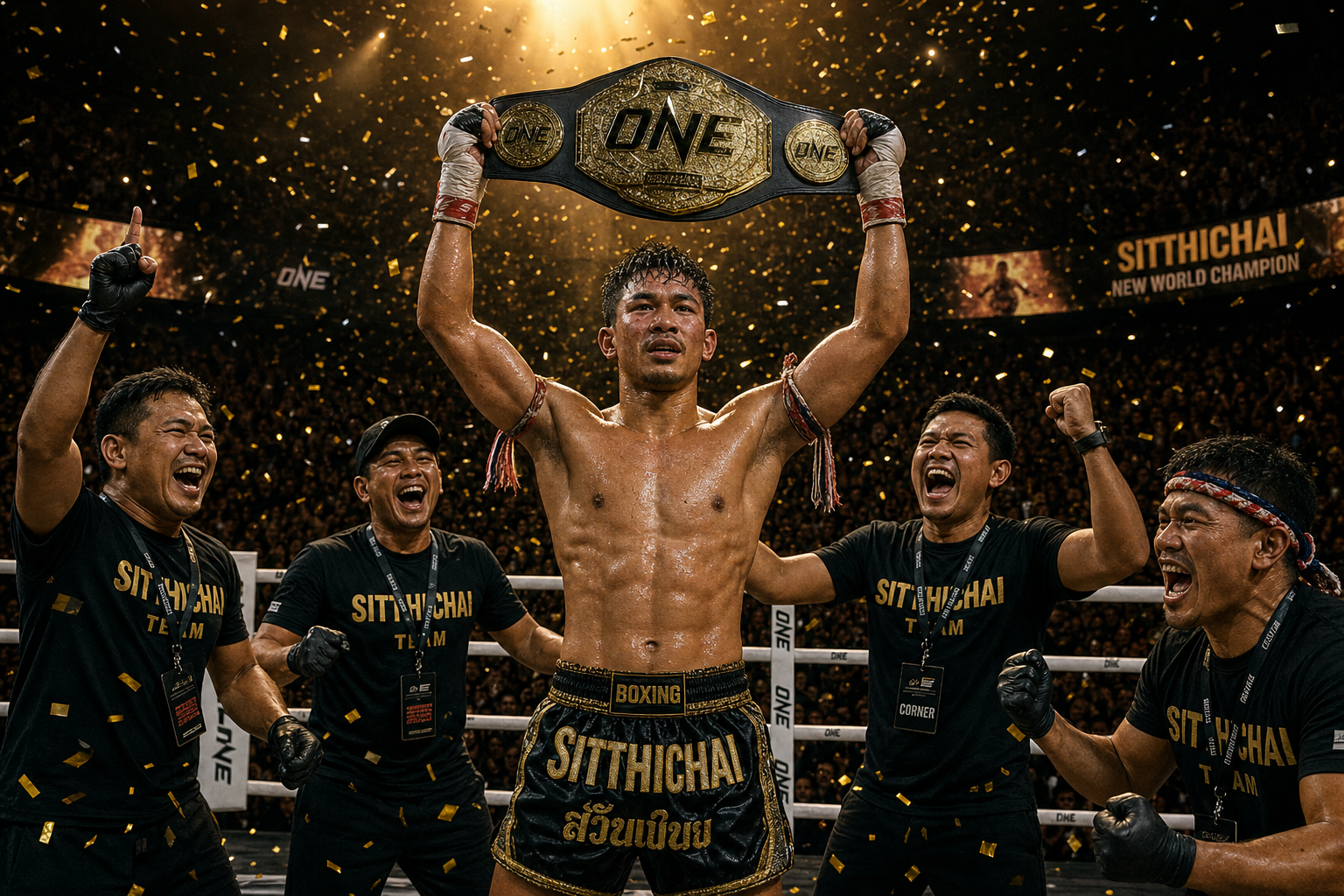 Title fight championship bout